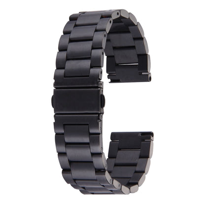 For Samsung Gear S2 Classic Smart Watch Butterfly Buckle 3 Beads Stainless Steel Watchband