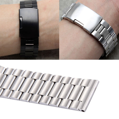 For Samsung Gear S2 Classic Smart Watch Butterfly Buckle 3 Beads Stainless Steel Watchband