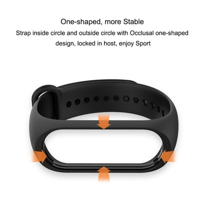 Pure Color Soft TPU  Watch Bands for Xiaomi Mi Band 4, Host Not Included, Black, Orange, Pink, Dark Blue, Wine Red