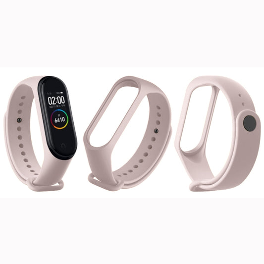Pure Color Soft TPU  Watch Bands for Xiaomi Mi Band 4, Host Not Included, Pink, Dark Blue, Wine Red, Black, Orange
