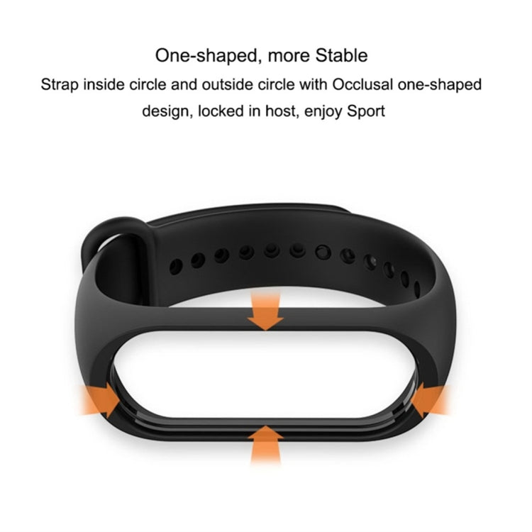 Pure Color Soft TPU  Watch Bands for Xiaomi Mi Band 4, Host Not Included, Pink, Dark Blue, Wine Red, Black, Orange
