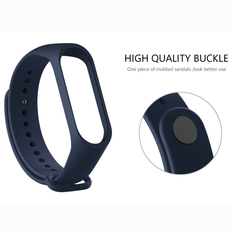 Pure Color Soft TPU  Watch Bands for Xiaomi Mi Band 4, Host Not Included, Pink, Dark Blue, Wine Red, Black, Orange