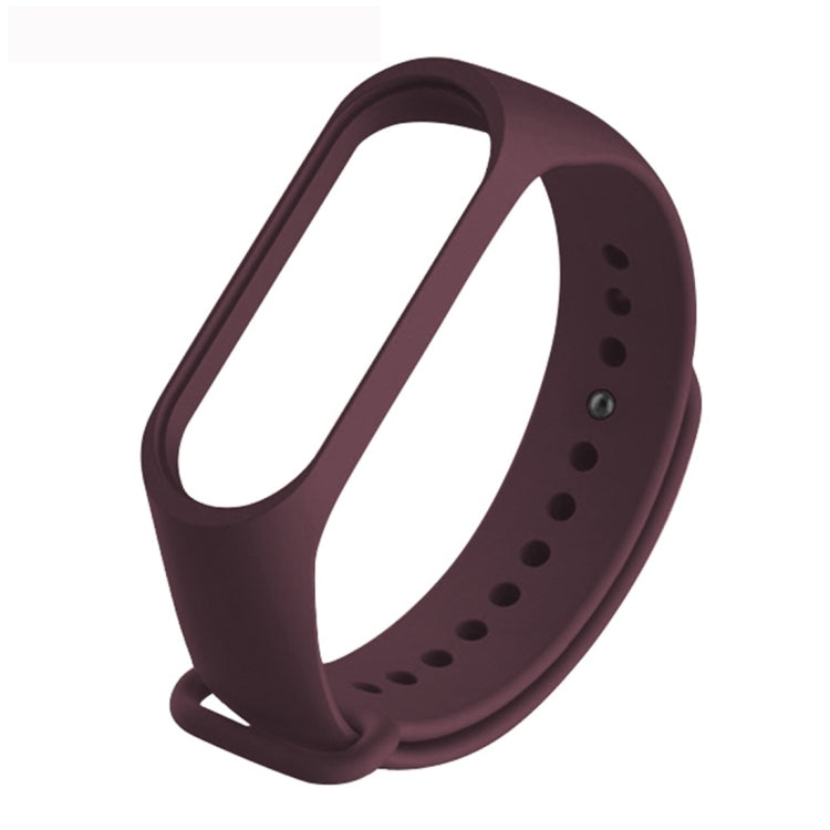 Pure Color Soft TPU  Watch Bands for Xiaomi Mi Band 4, Host Not Included, Pink, Dark Blue, Wine Red, Black, Orange