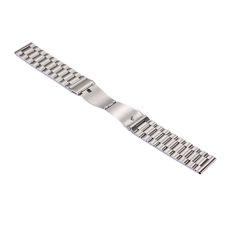 For Samsung Gear S3 Classic Smart Watch Butterfly Buckle 3 Beads Stainless Steel Watchband