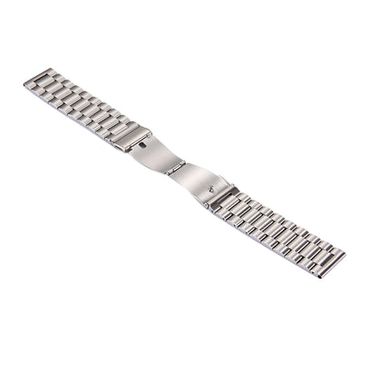 For Samsung Gear S3 Classic Smart Watch Butterfly Buckle 3 Beads Stainless Steel Watchband