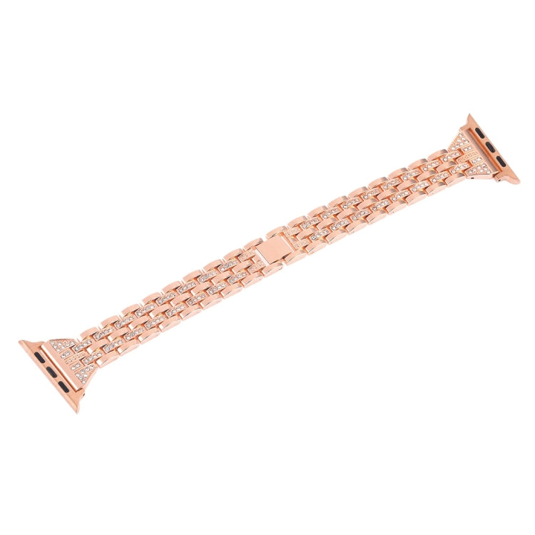 Colorful Diamond Stainless Steel Watch Band for Apple Watch Series 7 45mm / 6 & SE & 5 & 4 44mm / 3 & 2 & 1 42mm
