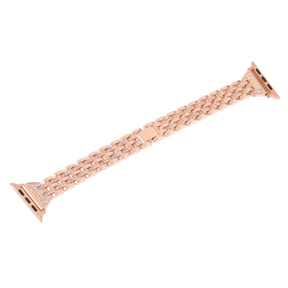 Colorful Diamond Stainless Steel Watch Band for Apple Watch Series 7 45mm / 6 & SE & 5 & 4 44mm / 3 & 2 & 1 42mm