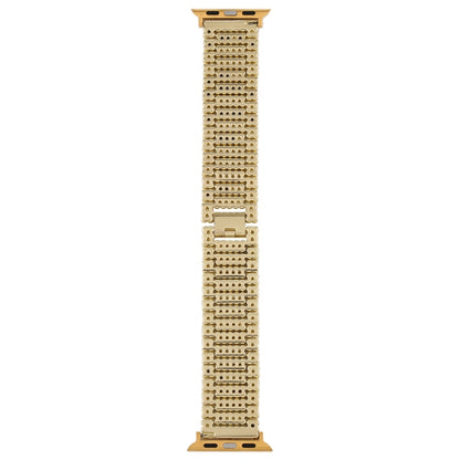 For Apple Watch Ultra 49mm&Watch Ultra 2 49mm / Series 10 46mm / 9&8&7 45mm / SE 3&SE 2&6&SE&5&4 44mm / 3&2&1 42mm Nine Beads Stainless Steel Wrist Strap Watch Band, For Apple Watch Series 7 45mm / 6 & SE & 5 & 4 44mm / 3 & 2 & 1 42mm