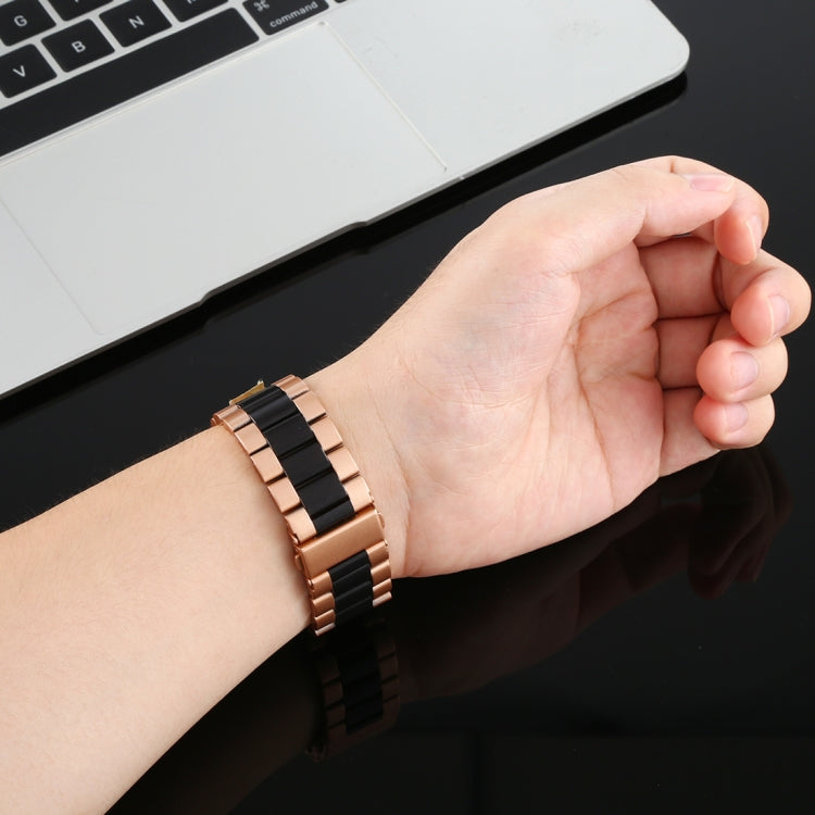 For Apple Watch Series 10 42mm / 9&8&7 41mm / SE 3&SE 2&6&SE&5&4 40mm / 3&2&1 38mm Stainless Steel Wrist Strap Watch Band, For Apple Watch Series 7 41mm / 6 & SE & 5 & 4 40mm / 3 & 2 & 1 38mm                                                             ...