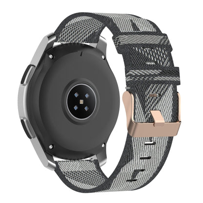 22mm Stripe Weave Nylon Wrist Strap Watch Band for Galaxy Watch 46mm / Gear S3