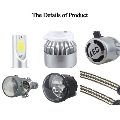 2 PCS H8/H9/H11 18W 1800 LM 8000K IP68 Casnbus Constant Current Car LED Headlight with 2 COB Lamps, DC 9-36V, H8/H11, H11