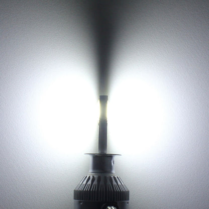 2 PCS  H1 18W 1800 LM 8000K IP68 Canbus Constant Current Car LED Headlight with 2 COB Lamps, DC 9-36V, H1