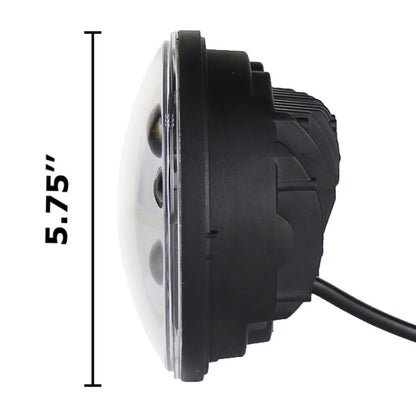 5.75 inch DC12V 6000K-6500K 40W Car LED Headlight for Harley, 5.75 inch (Silver), DC12V 40W