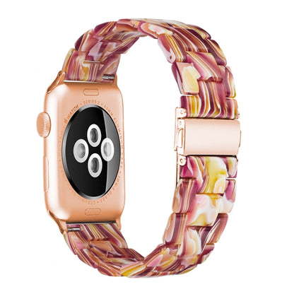 Simple Fashion Resin Watch Strap for, For Apple Watch Series 4 40mm & Series 3 & 2 & 1 38mm, For Apple Watch Series 4 44mm & Series 3 & 2 & 1 42mm