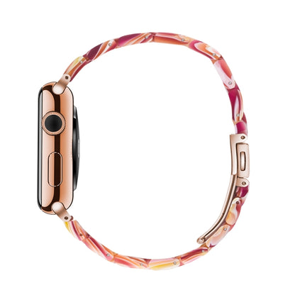 Simple Fashion Resin Watch Strap for, For Apple Watch Series 4 40mm & Series 3 & 2 & 1 38mm, For Apple Watch Series 4 44mm & Series 3 & 2 & 1 42mm