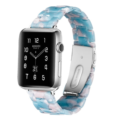 Simple Fashion Resin Watch Strap for, For Apple Watch Series 4 40mm & Series 3 & 2 & 1 38mm, For Apple Watch Series 4 44mm & Series 3 & 2 & 1 42mm