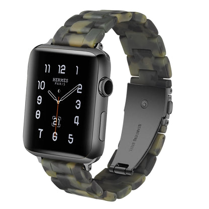 Simple Fashion Resin Watch Strap for, For Apple Watch Series 4 40mm & Series 3 & 2 & 1 38mm, For Apple Watch Series 4 44mm & Series 3 & 2 & 1 42mm