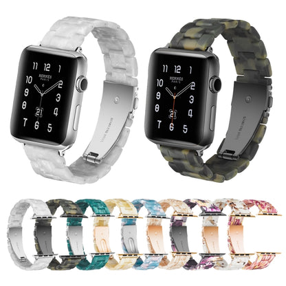 Simple Fashion Resin Watch Strap for, For Apple Watch Series 4 40mm & Series 3 & 2 & 1 38mm, For Apple Watch Series 4 44mm & Series 3 & 2 & 1 42mm