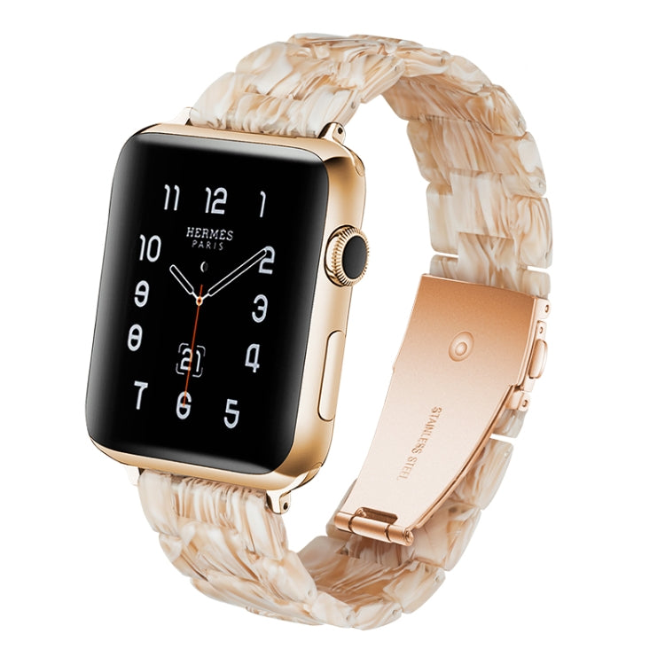 Simple Fashion Resin Watch Strap for, For Apple Watch Series 4 40mm & Series 3 & 2 & 1 38mm, For Apple Watch Series 4 44mm & Series 3 & 2 & 1 42mm
