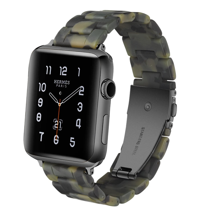 Simple Fashion Resin Watch Strap for, For Apple Watch Series 4 40mm & Series 3 & 2 & 1 38mm, For Apple Watch Series 4 44mm & Series 3 & 2 & 1 42mm
