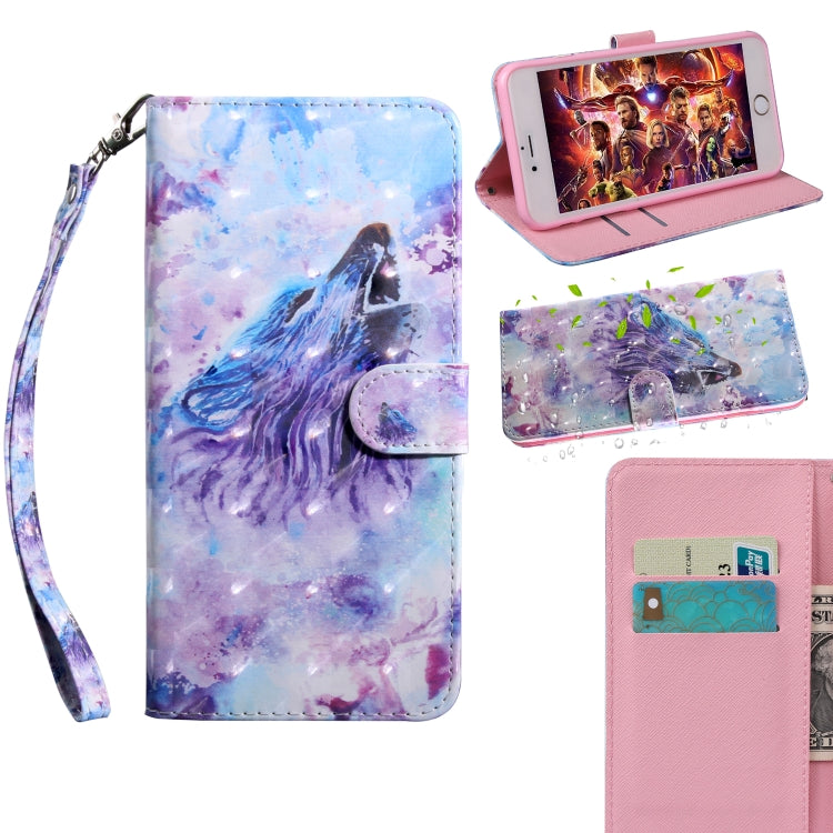 3D Painting Pattern Coloured Drawing Horizontal Flip TPU + PU Leather Case with Holder & Card Slots & Wallet, For Huawei P Smart Z, For Huawei Honor 8A Pro, For Huawei Honor 20i, For Huawei Honor 10i