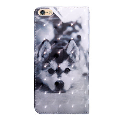 3D Painting Pattern Coloured Drawing Horizontal Flip TPU + PU Leather Case with Holder & Card Slots & Wallet, For iPhone 6 / 6S, For iPhone 6 Plus, For iPhone 7 / 8, For iPhone 7 Plus / 8 Plus