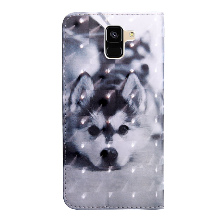 3D Painting Pattern Coloured Drawing Horizontal Flip TPU + PU Leather Case with Holder & Card Slots & Wallet, For Samsung Galaxy A6 (2018), For Samsung Galaxy A6+ (2018), For Samsung Galaxy A7 (2018), For Samsung Galaxy A8 (2018)