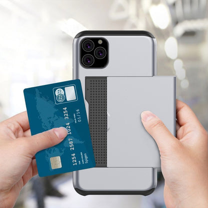 Shockproof Rugged Armor Protective Case with Card Slot, For iPhone 11 Pro