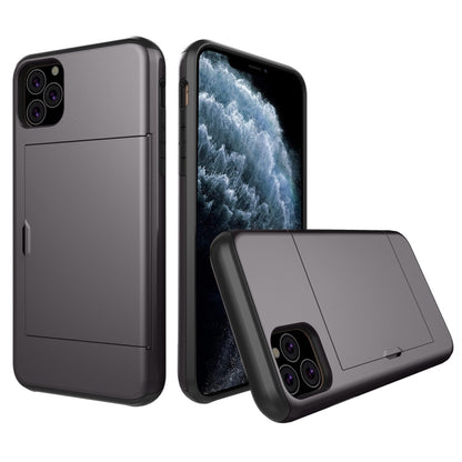 Shockproof Rugged Armor Protective Case with Card Slot, For iPhone 11 Pro