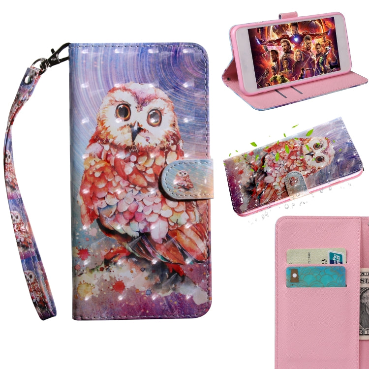 3D Painting Pattern Coloured Drawing Horizontal Flip TPU + PU Leather Case with Holder & Card Slots & Wallet, For Galaxy A10, For Galaxy A20 / A30, For Galaxy A40, For Galaxy A70