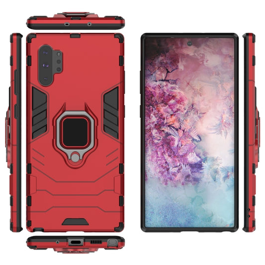 PC + TPU Shockproof Protective Case with Magnetic Ring Holder for Galaxy Note10 Pro