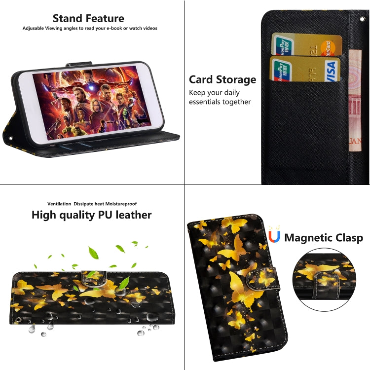 3D Painting Pattern Horizontal Flip TPU + PU Leather Case with Holder & Card Slots & Wallet, For Galaxy S10, For Galaxy S10e, For Galaxy S10+, For Galaxy Note9