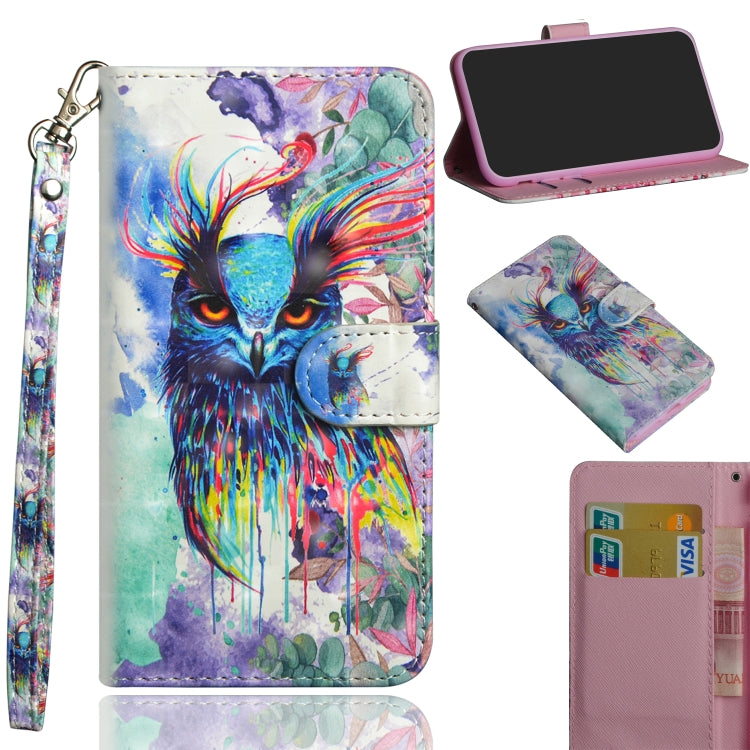 3D Painting Pattern Horizontal Flip TPU + PU Leather Case with Holder & Card Slots & Wallet, For Galaxy A9 (2018), For Galaxy A10, For Galaxy A10e, For Galaxy A20 / Galaxy A30