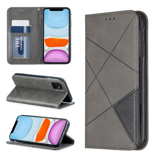 Rhombus Texture Horizontal Flip Magnetic Leather Case with Holder & Card Slots & Wallet, For iPhone 11 Pro, For iPhone 11 Pro Max, For iPhone 11, For iPhone XS / X, For iPhone XS Max, For iPhone XR, For iPhone 8 Plus & 7 Plus, For iPhone SE 2020 & 8 & ...