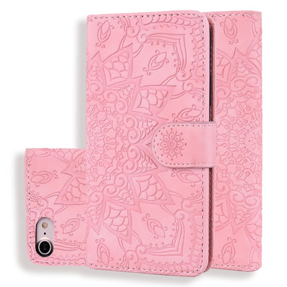 Calf Pattern Double Folding Design Embossed Leather Case with Wallet & Holder & Card Slots, For iPhone SE 2020 & 8 & 7, for iPhone 8 Plus & 7 Plus, for iPhone XS / X, for iPhone XR, for iPhone XS Max, for iPhone 11 (6.1 inch), for iPhone 11 Pro (5.8 in...