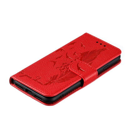 Feather Pattern Litchi Texture Horizontal Flip Leather Case with Wallet & Holder & Card Slots, For iPhone SE 2022 / SE 2020 / 8 / 7, For iPhone 7 Plus / 8 Plus, For iPhone 11 Pro, For iPhone 11, For iPhone 11 Pro Max, For iPhone XS /X, For iPhone XR   ...