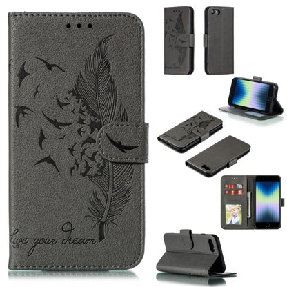 Feather Pattern Litchi Texture Horizontal Flip Leather Case with Wallet & Holder & Card Slots, For iPhone SE 2022 / SE 2020 / 8 / 7, For iPhone 7 Plus / 8 Plus, For iPhone 11 Pro, For iPhone 11, For iPhone 11 Pro Max, For iPhone XS /X, For iPhone XR   ...