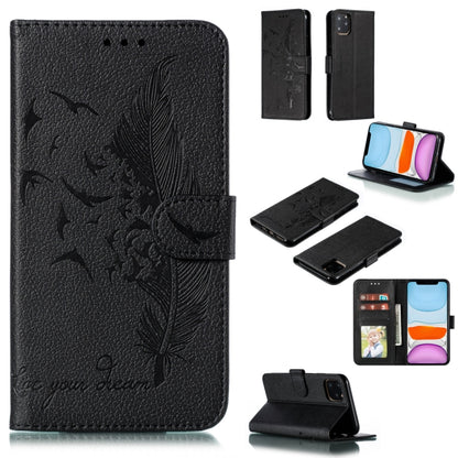 Feather Pattern Litchi Texture Horizontal Flip Leather Case with Wallet & Holder & Card Slots, For iPhone SE 2022 / SE 2020 / 8 / 7, For iPhone 7 Plus / 8 Plus, For iPhone 11 Pro, For iPhone 11, For iPhone 11 Pro Max, For iPhone XS /X, For iPhone XR   ...