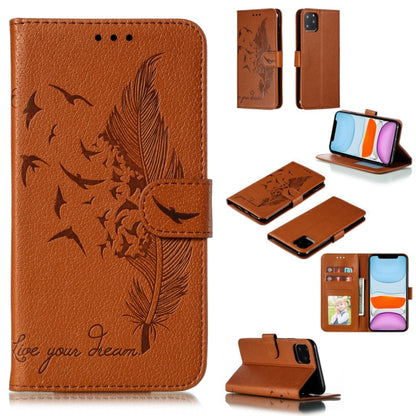 Feather Pattern Litchi Texture Horizontal Flip Leather Case with Wallet & Holder & Card Slots, For iPhone SE 2022 / SE 2020 / 8 / 7, For iPhone 7 Plus / 8 Plus, For iPhone 11 Pro, For iPhone 11, For iPhone 11 Pro Max, For iPhone XS /X, For iPhone XR   ...