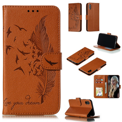 Feather Pattern Litchi Texture Horizontal Flip Leather Case with Wallet & Holder & Card Slots, For iPhone SE 2022 / SE 2020 / 8 / 7, For iPhone 7 Plus / 8 Plus, For iPhone 11 Pro, For iPhone 11, For iPhone 11 Pro Max, For iPhone XS /X, For iPhone XR   ...