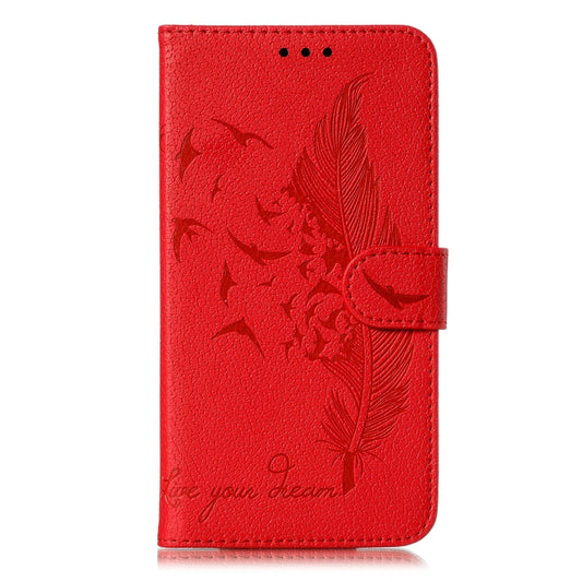 Feather Pattern Litchi Texture Horizontal Flip Leather Case with Wallet & Holder & Card Slots, For Galaxy J4+, For Galaxy J6+, For Galaxy J4 (2018), For Galaxy J6 (2018), For Galaxy M10, For Galaxy M20, For Galaxy M30, For Galaxy Note9, For Galaxy Note 10