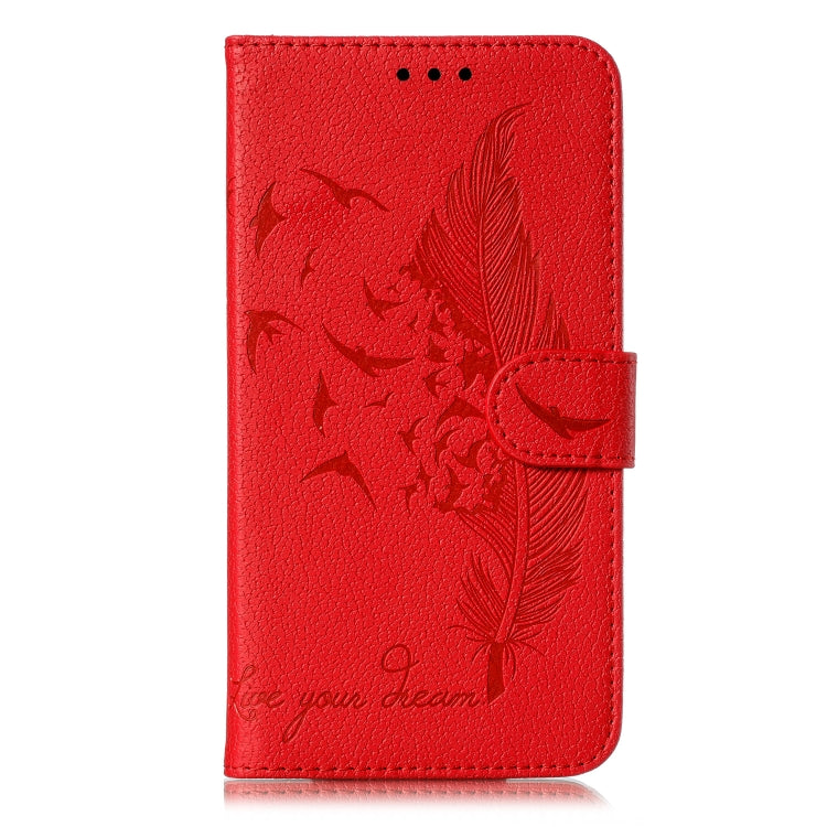 Feather Pattern Litchi Texture Horizontal Flip Leather Case with Wallet & Holder & Card Slots, For Galaxy Note 10 +, For Galaxy S9, For Galaxy S9+, For Galaxy S10, For Galaxy S10 5G, For Galaxy S10e, For Galaxy S10+