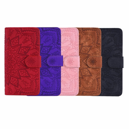 Calf Pattern Double Folding Design Embossed Leather Case with Wallet & Holder & Card Slots, for Galaxy A5 (2018) / A8 (2018), for Galaxy A6 (2018), for Galaxy J8 (2018) / A6+ (2018), for Galaxy A7 (2018), for Galaxy A9 (2018), for Galaxy M10 / A10     ...