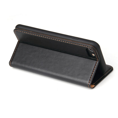 Fierre Shann PU Genuine Leather Texture Horizontal Flip Leather Case with Holder & Card Slots & Wallet For iPhone 8 / 7 / SE 2020, For iPhone 8 / 7 / SE 2022 / SE 2020