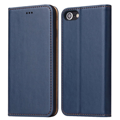 Fierre Shann PU Genuine Leather Texture Horizontal Flip Leather Case with Holder & Card Slots & Wallet For iPhone 8 / 7 / SE 2020, For iPhone 8 / 7 / SE 2022 / SE 2020