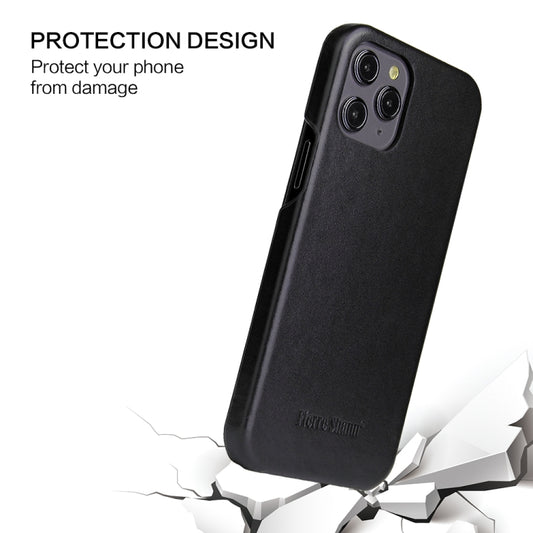 Fierre Shann Business Magnetic Horizontal Flip Genuine Leather Case, For iPhone X / XS, For iPhone XR, For iPhone XS Max, For iPhone 11, For iPhone 11 Pro, For iPhone 11 Pro Max, For iPhone 12 mini, For iPhone 12 / 12 Pro, For iPhone 12 Pro Max
