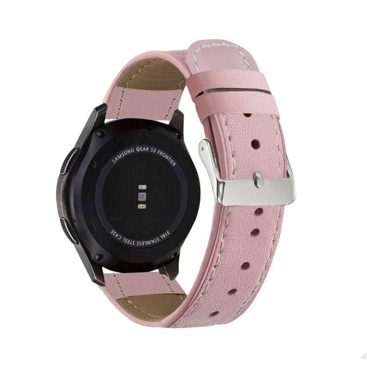 For Samsung Galaxy Watch Active / Active 2 40mm / Active 2 44mm Round Tail Genuine Leather Replacement Strap Watchband, For Samsung Galaxy Watch Active