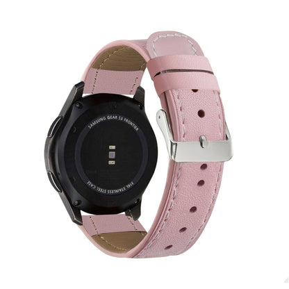 For Samsung Galaxy Watch Active / Active 2 40mm / Active 2 44mm Round Tail Genuine Leather Replacement Strap Watchband, For Samsung Galaxy Watch Active