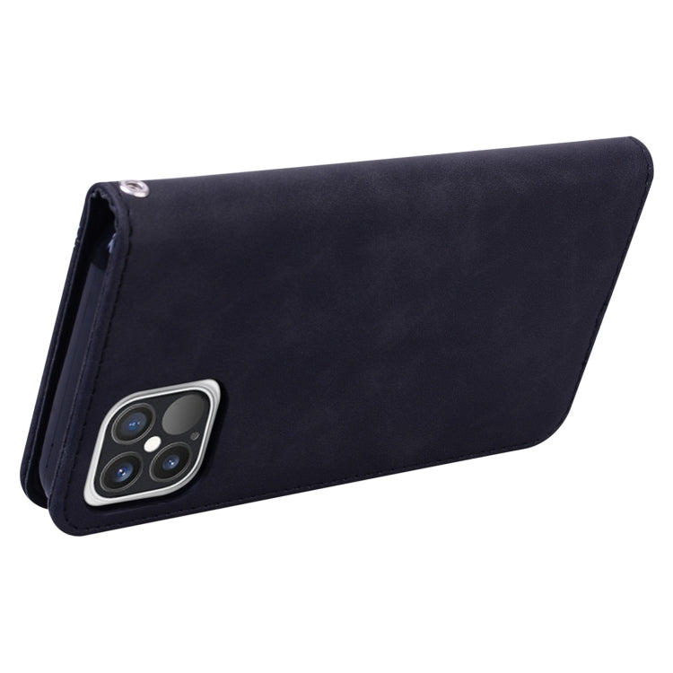 Frosted Business Magnetic Horizontal Flip PU Leather Case with Holder & Card Slot & Lanyard, For iPhone 12 mini, For iPhone 12 / 12 Pro, For iPhone 12 Pro Max