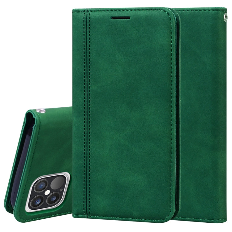 Frosted Business Magnetic Horizontal Flip PU Leather Case with Holder & Card Slot & Lanyard, For iPhone 12 mini, For iPhone 12 / 12 Pro, For iPhone 12 Pro Max